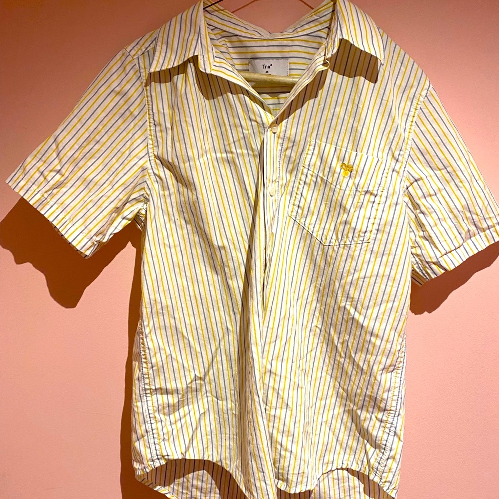 TNA men’s striped shirt
